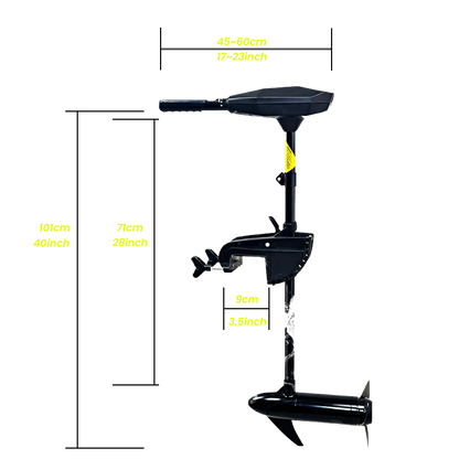 Torrent Series Electric Trolling Motor – Brushed & Brushless Options, 40–250 lb Thrust, 12V/24V, for Autoboat and Kayak